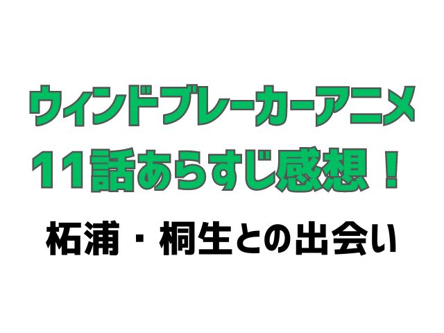 ウィンドブレーカー アニメ 11話 感想